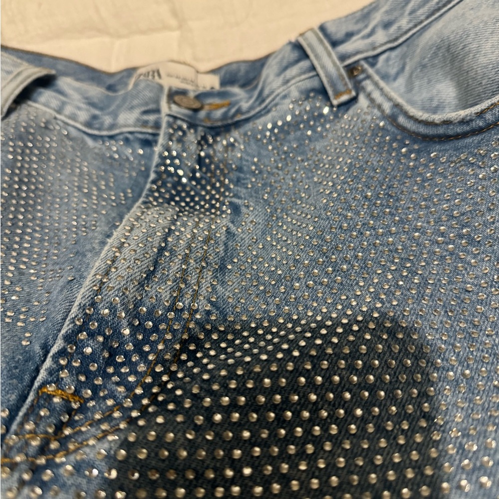 Zara Rhinestone Jeans - Picture 4 of 7